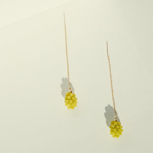 Grape Threader Earrings