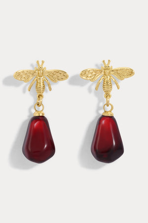 Gold Bee studs