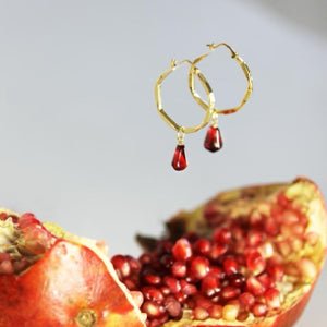 2 IN 1 POMEGRANATE EARRINGS
