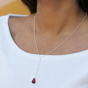 MONO-POMEGRANATE Sterling Silver NECKLACE
