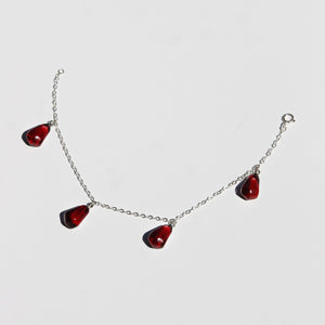 Pomegranate Sterling Silver Bracelet