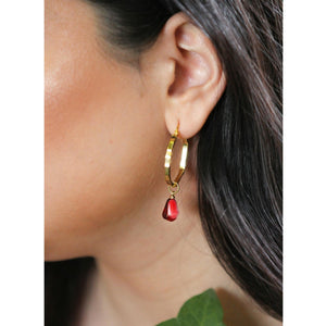 2 IN 1 POMEGRANATE EARRINGS