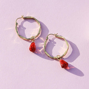 2 IN 1 POMEGRANATE EARRINGS
