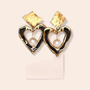 THE BIG HEART GLAM EARRINGS