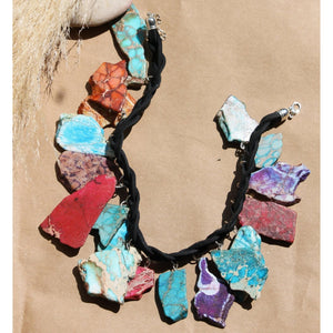 STATEMENT MULTICOLOR-BEADS CHOKER