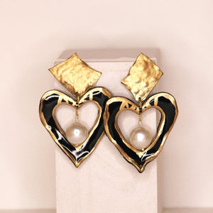 THE BIG HEART GLAM EARRINGS