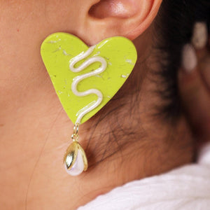 THE FUNKY HEART EARRINGS.