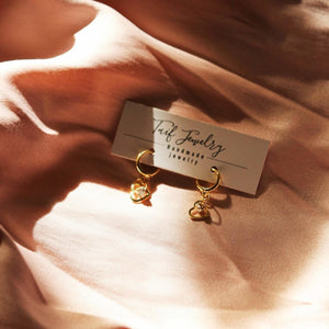 THE MINI GOLD HEART EARRINGS