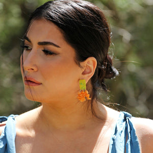 THE HIBISCUS EARRINGS