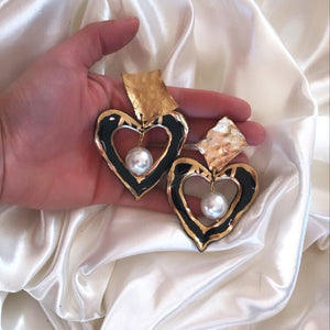THE BIG HEART GLAM EARRINGS