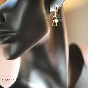 THE MINI GOLD HEART EARRINGS