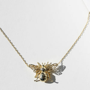 GOLD BEE NECKLACE