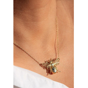 GOLD BEE NECKLACE