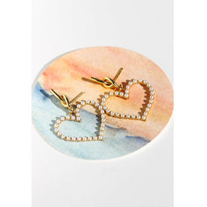 HEART PEARL EARRINGS