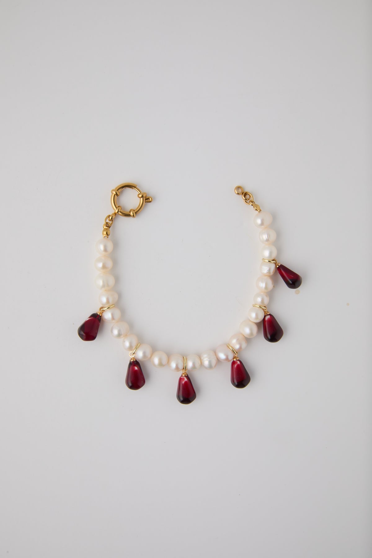 Pomegranate Pearl Bracelet