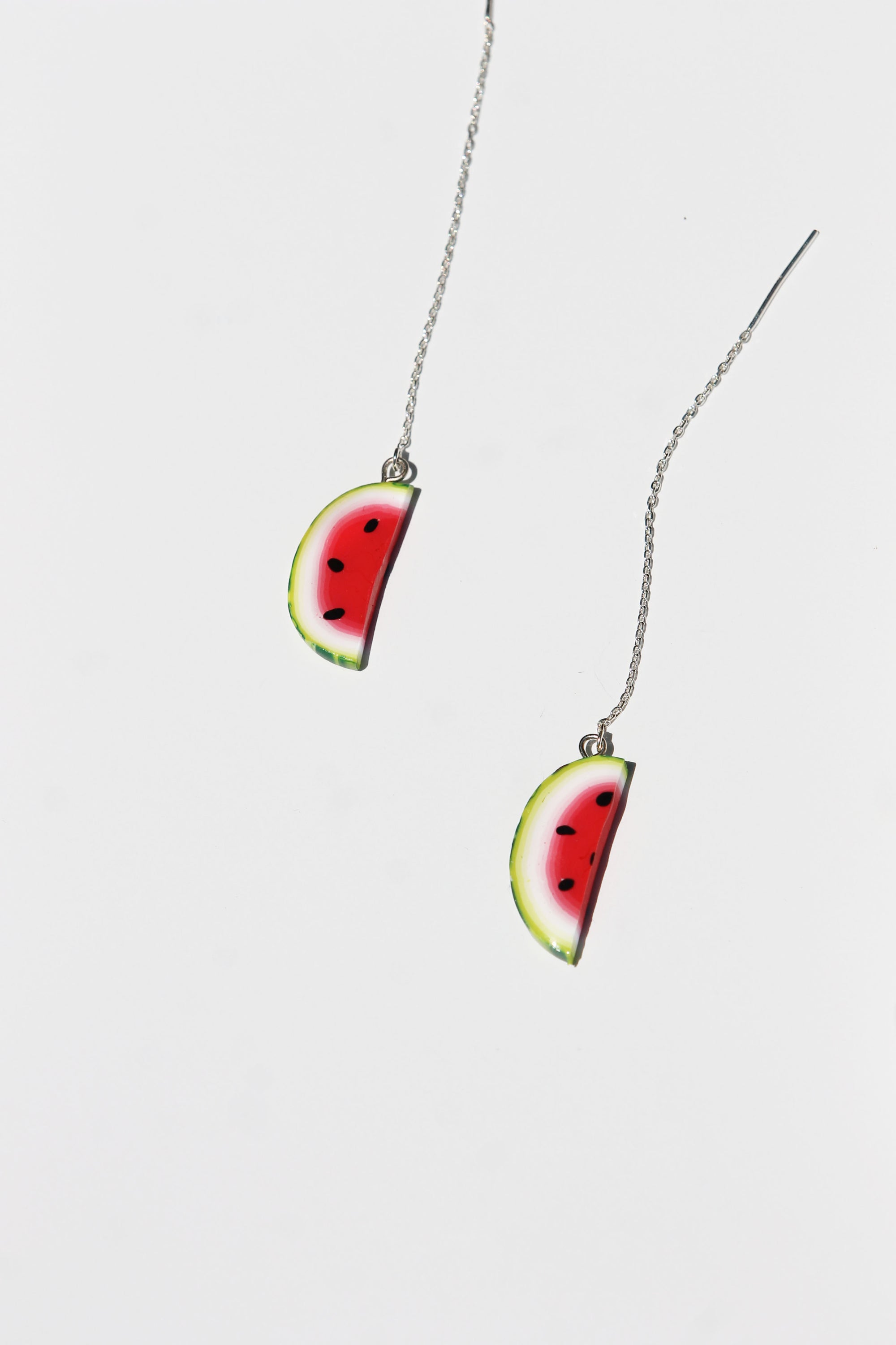 Watermelon Threader Earrings