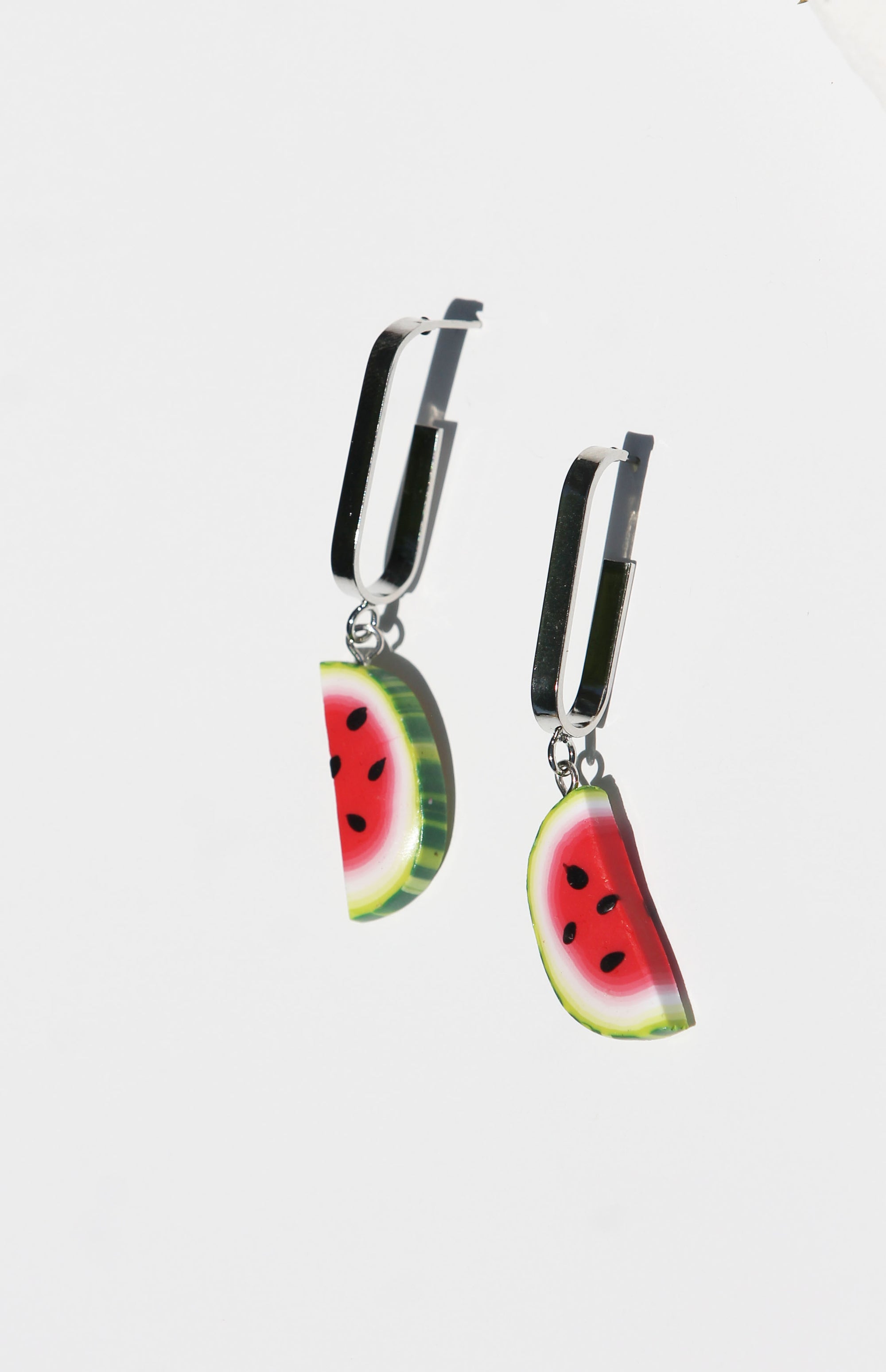 Watermelon L-Shape Earrings