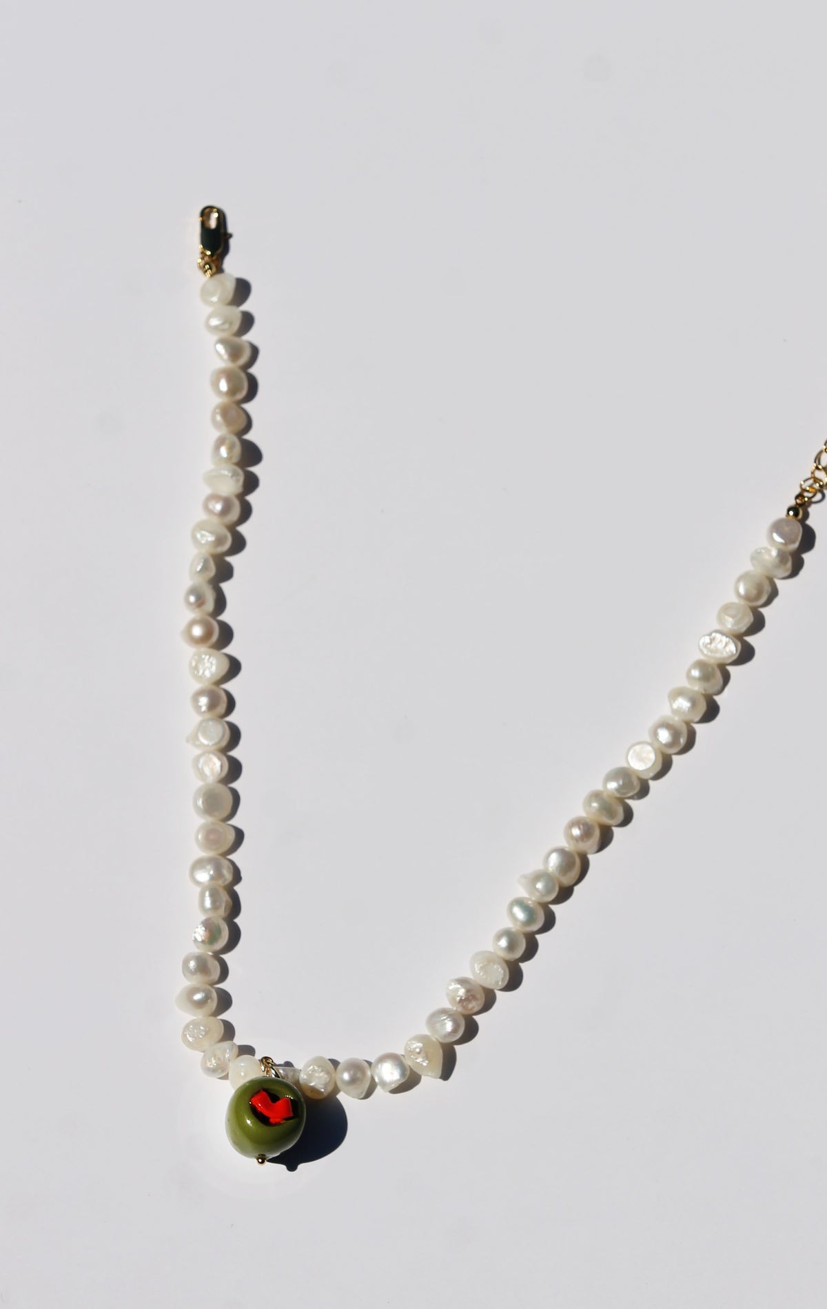 Olive Pearl Necklace