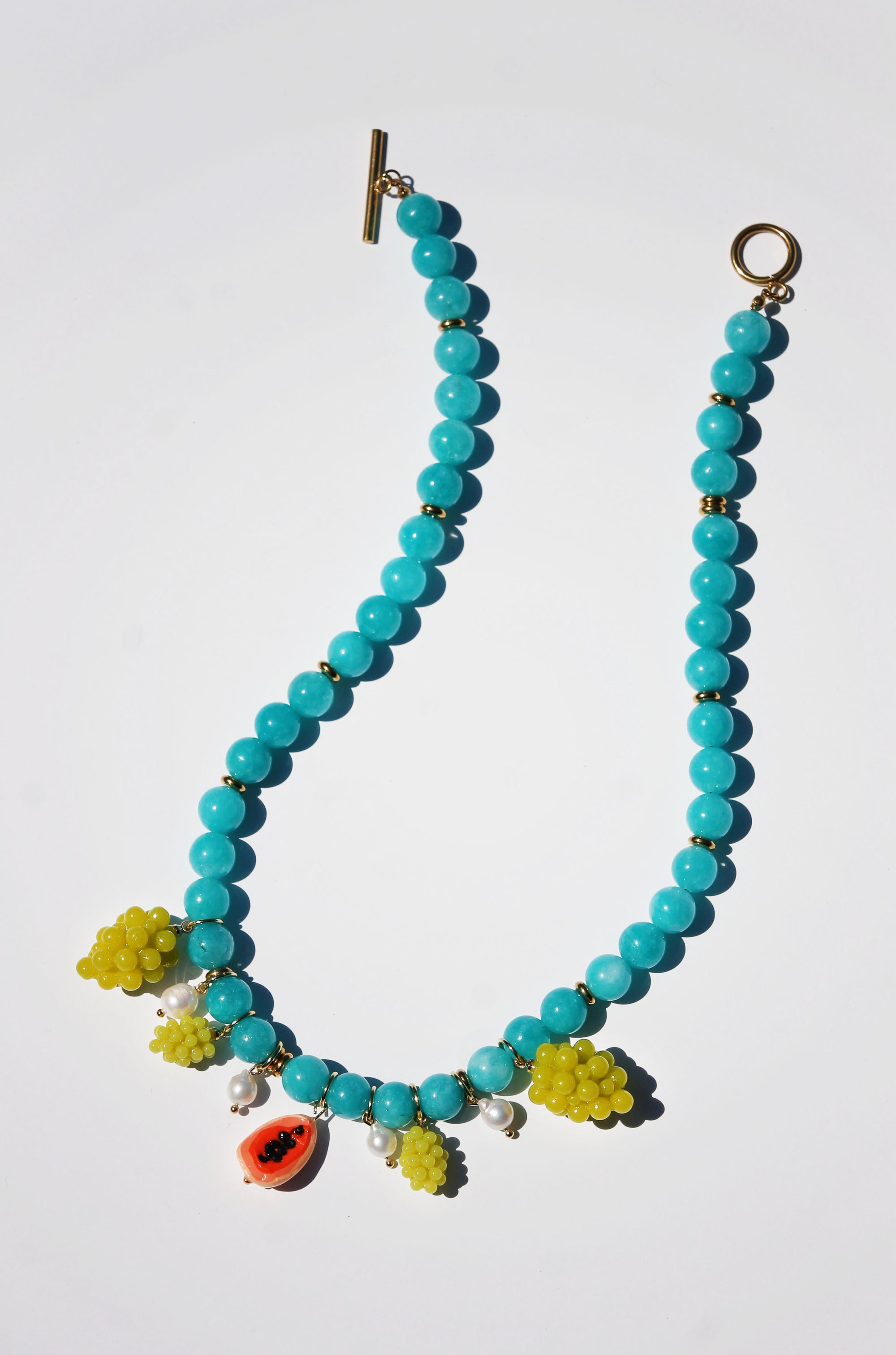 papaya necklace