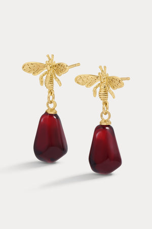 Gold Bee studs