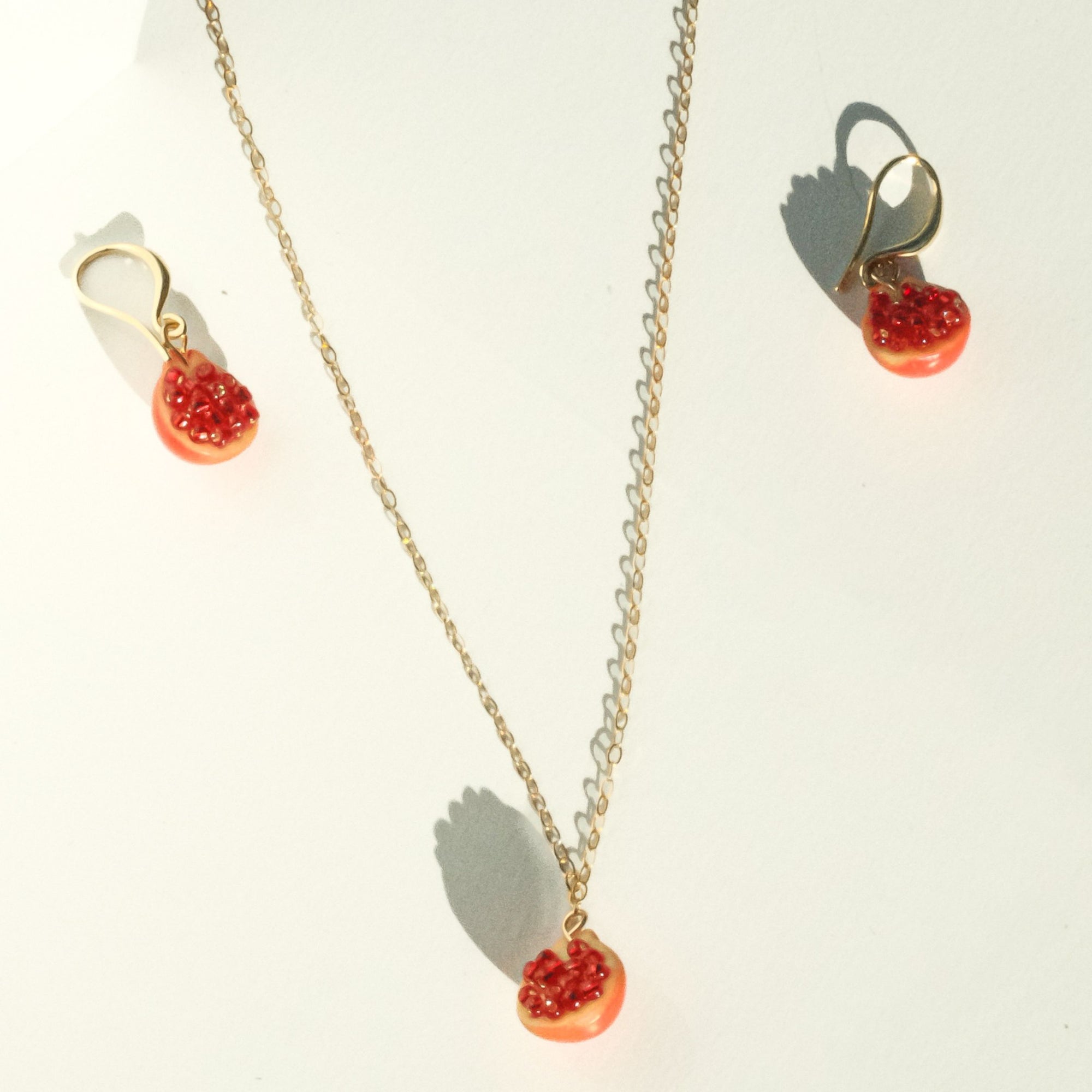 Mono Half Pomegranate Necklace