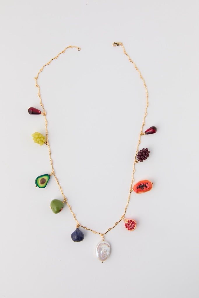 Pomegranate Fruit Salad Necklace