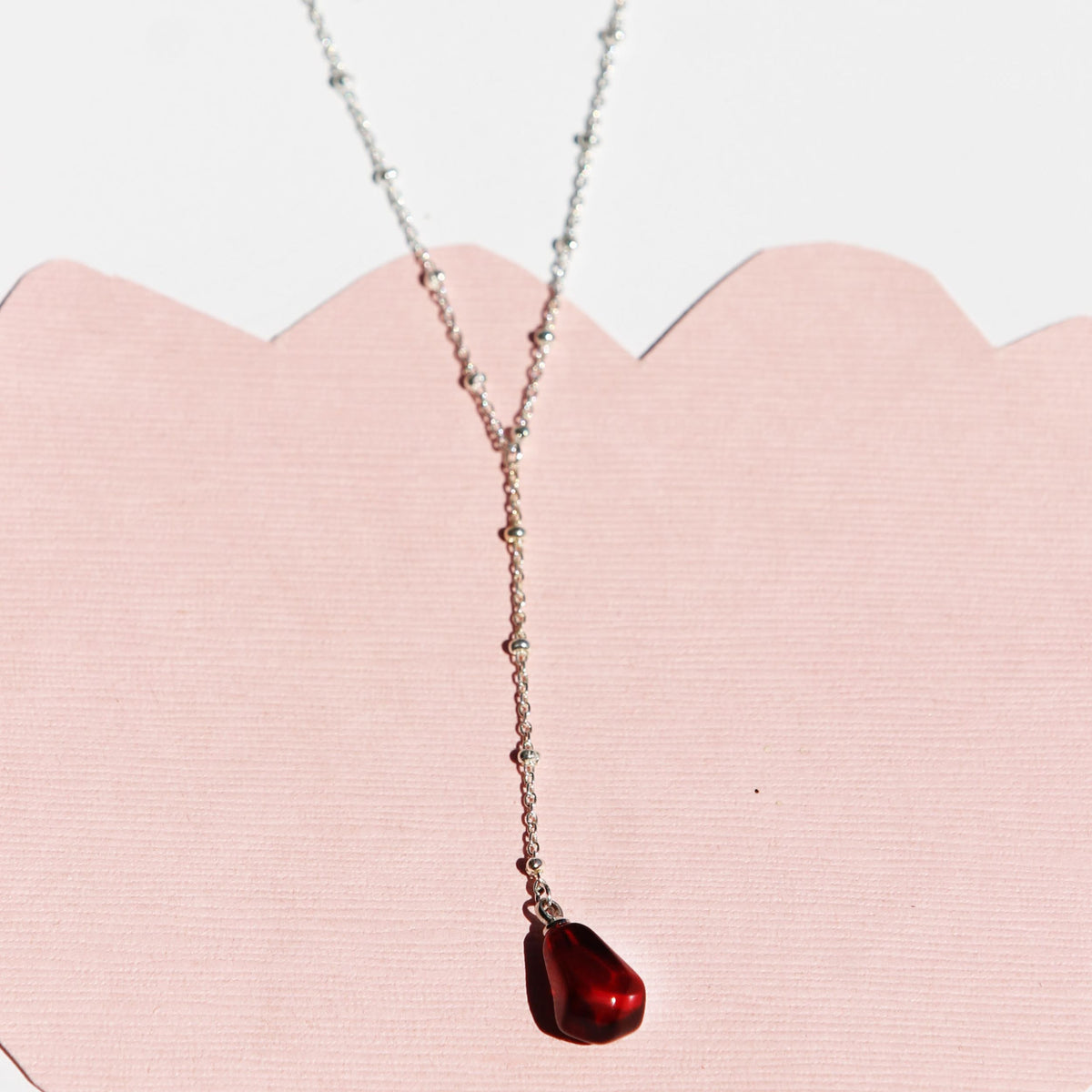 MONO-POMEGRANATE Sterling Silver NECKLACE