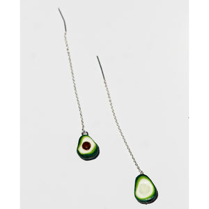 Avocado Threader Earrings