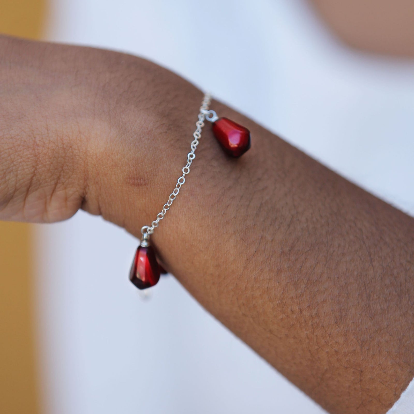 Pomegranate Sterling Silver Bracelet