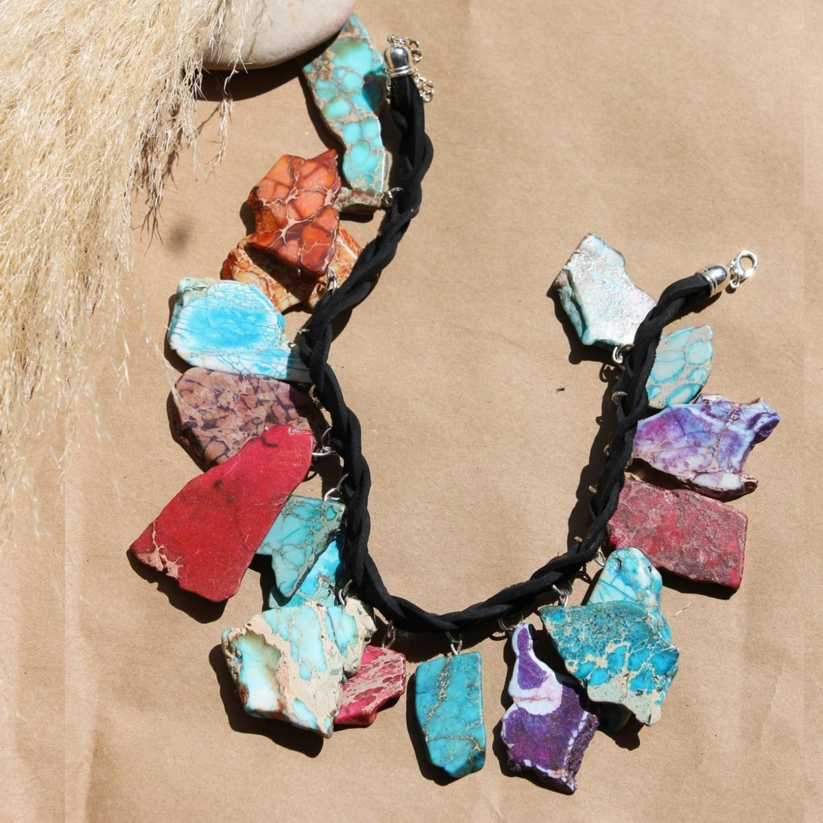 STATEMENT MULTICOLOR-BEADS CHOKER