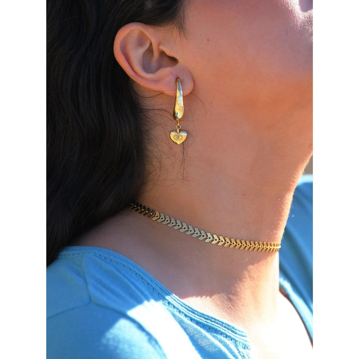 HEART ARROW NECKLACE/CHOKER