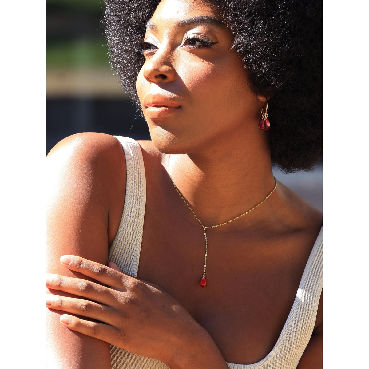 2 In 1 HEART POMEGRANATE NECKLACE