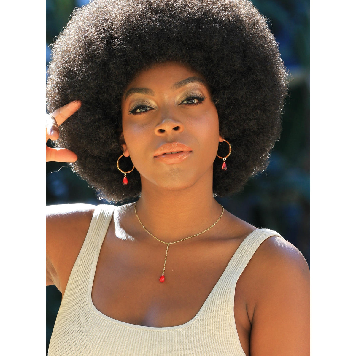 2 IN 1 POMEGRANATE EARRINGS