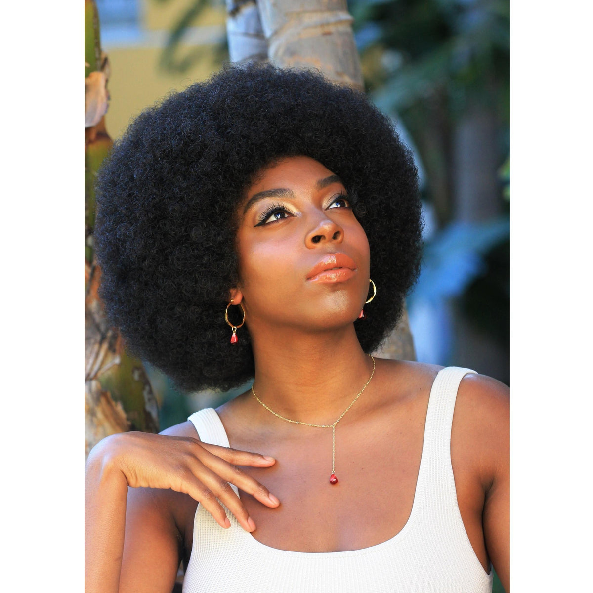 2 IN 1 POMEGRANATE EARRINGS