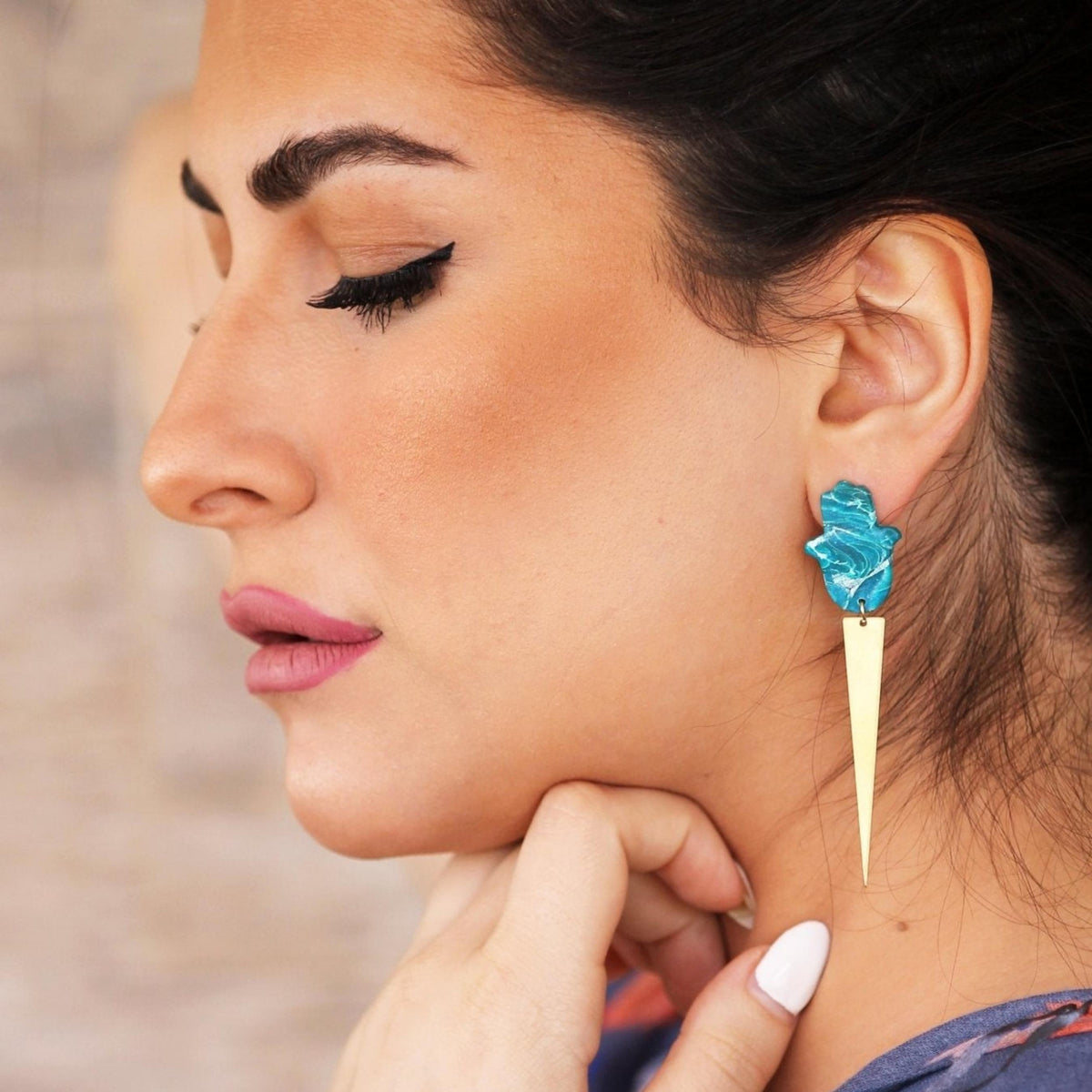 THE HAMSA EARRINGS