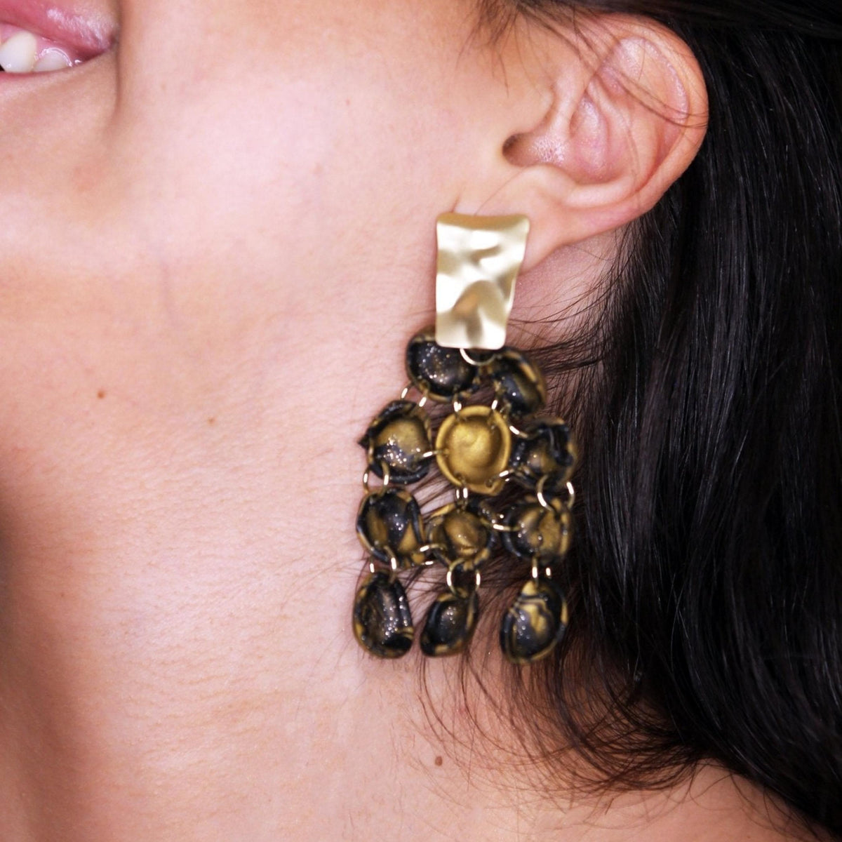 THE ART-DECO EARRINGS.