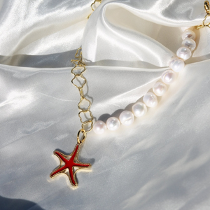 STARFISH-PEARL NECKLACE