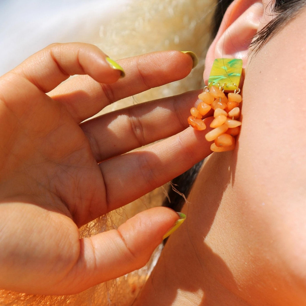 THE HIBISCUS EARRINGS