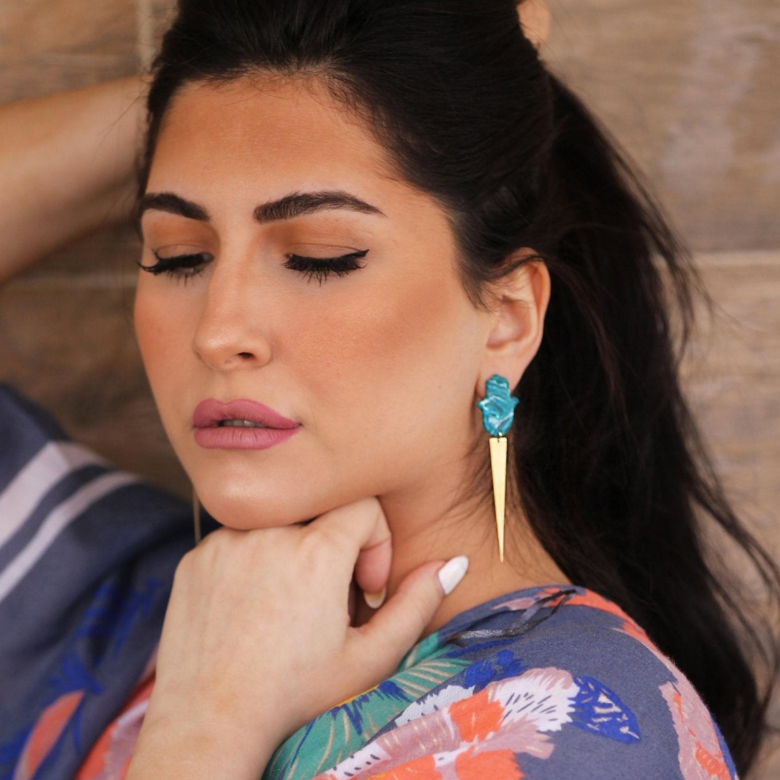 THE HAMSA EARRINGS
