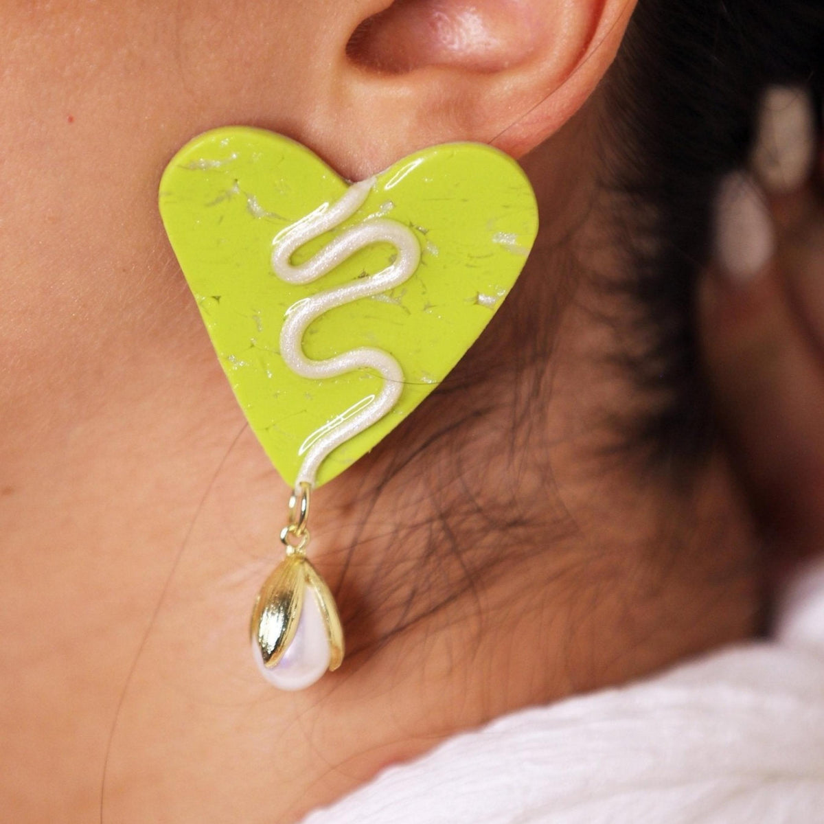 THE FUNKY HEART EARRINGS.