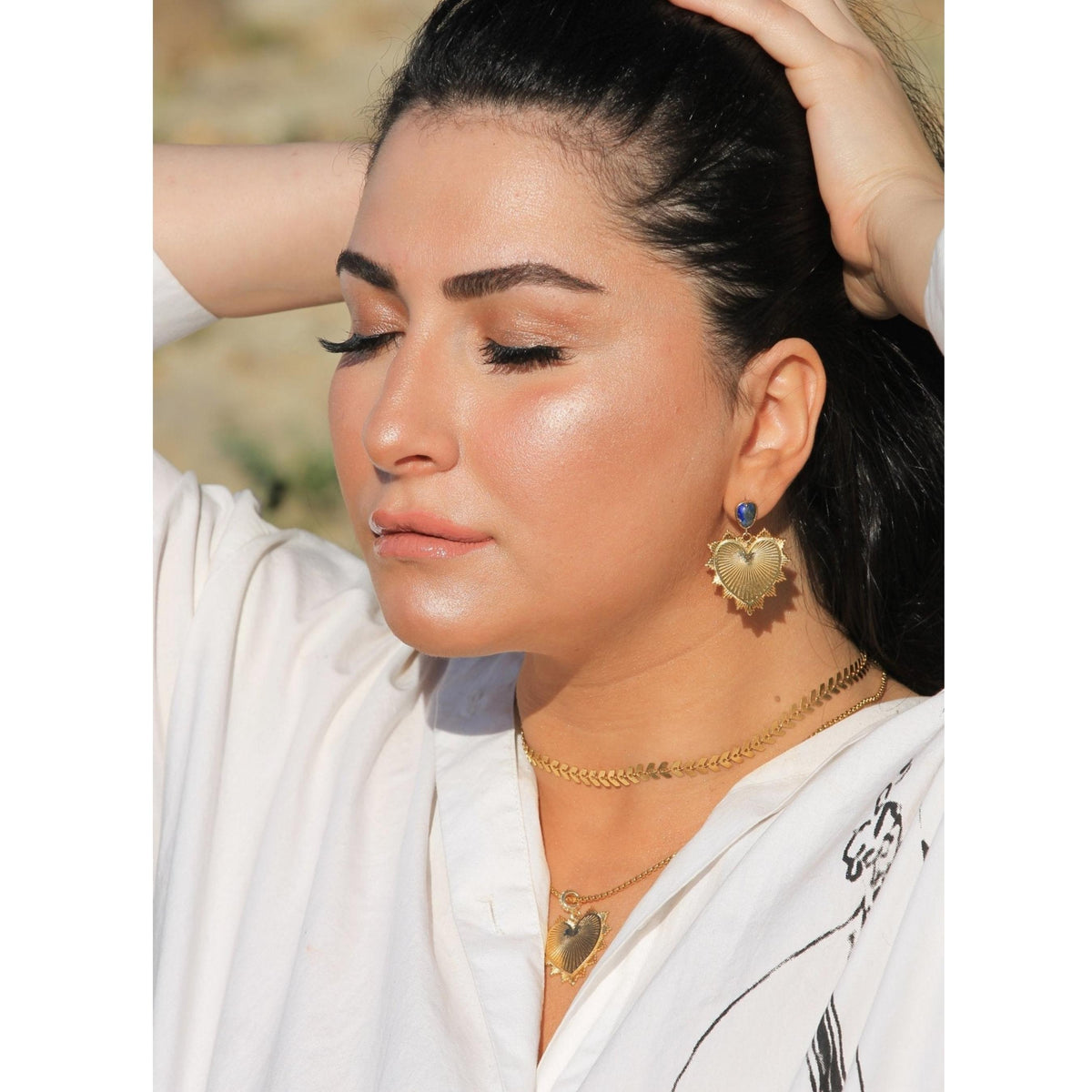 HEART ARROW NECKLACE/CHOKER