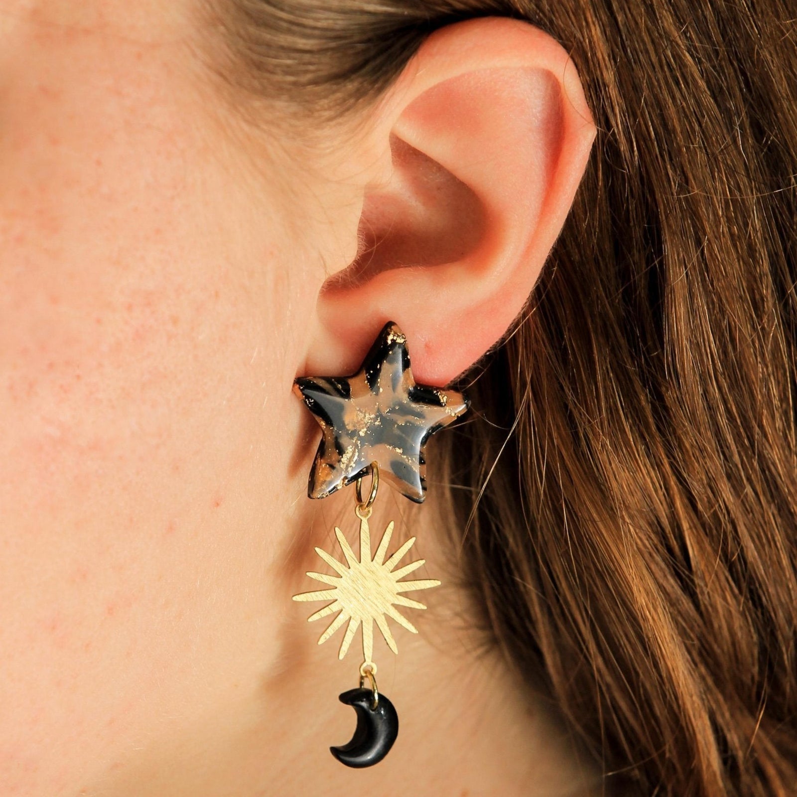 MOON STAR EARRINGS