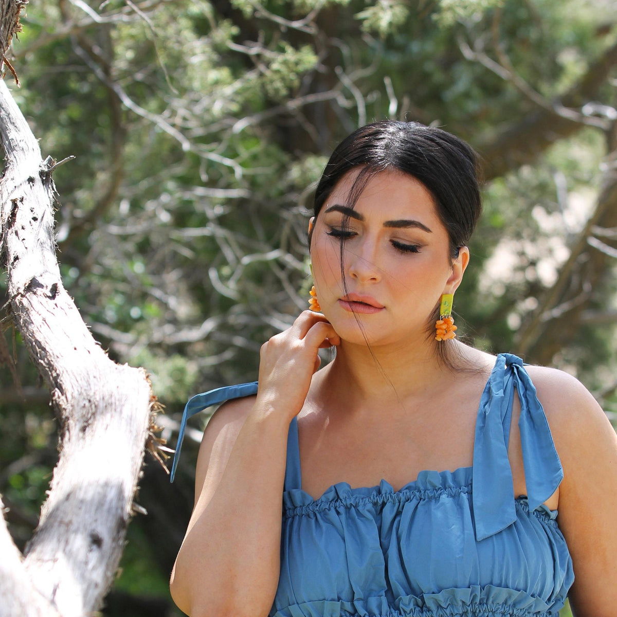 THE HIBISCUS EARRINGS