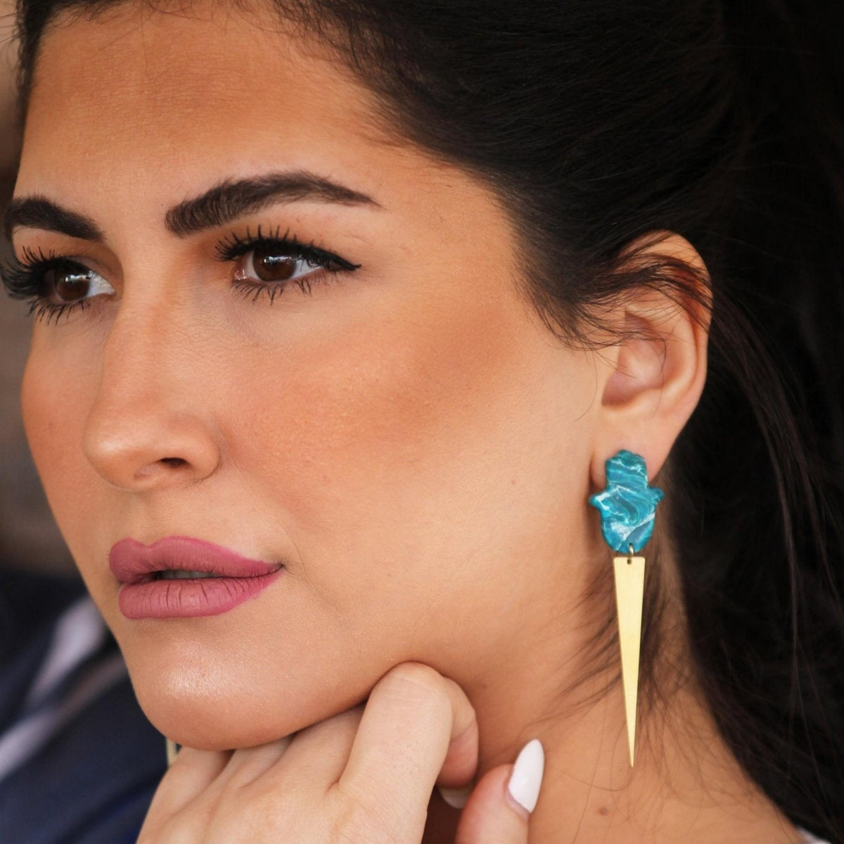 THE HAMSA EARRINGS