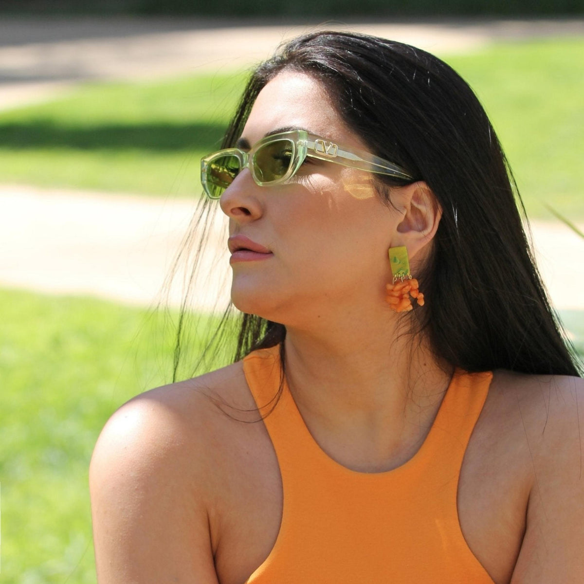 THE HIBISCUS EARRINGS