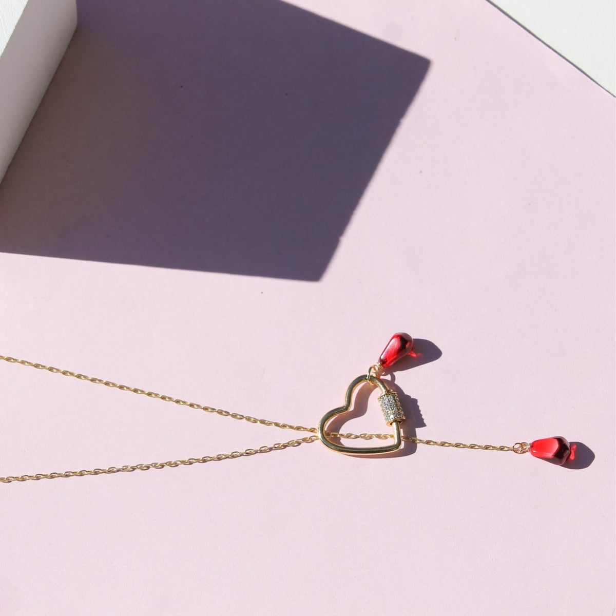 2 In 1 HEART POMEGRANATE NECKLACE