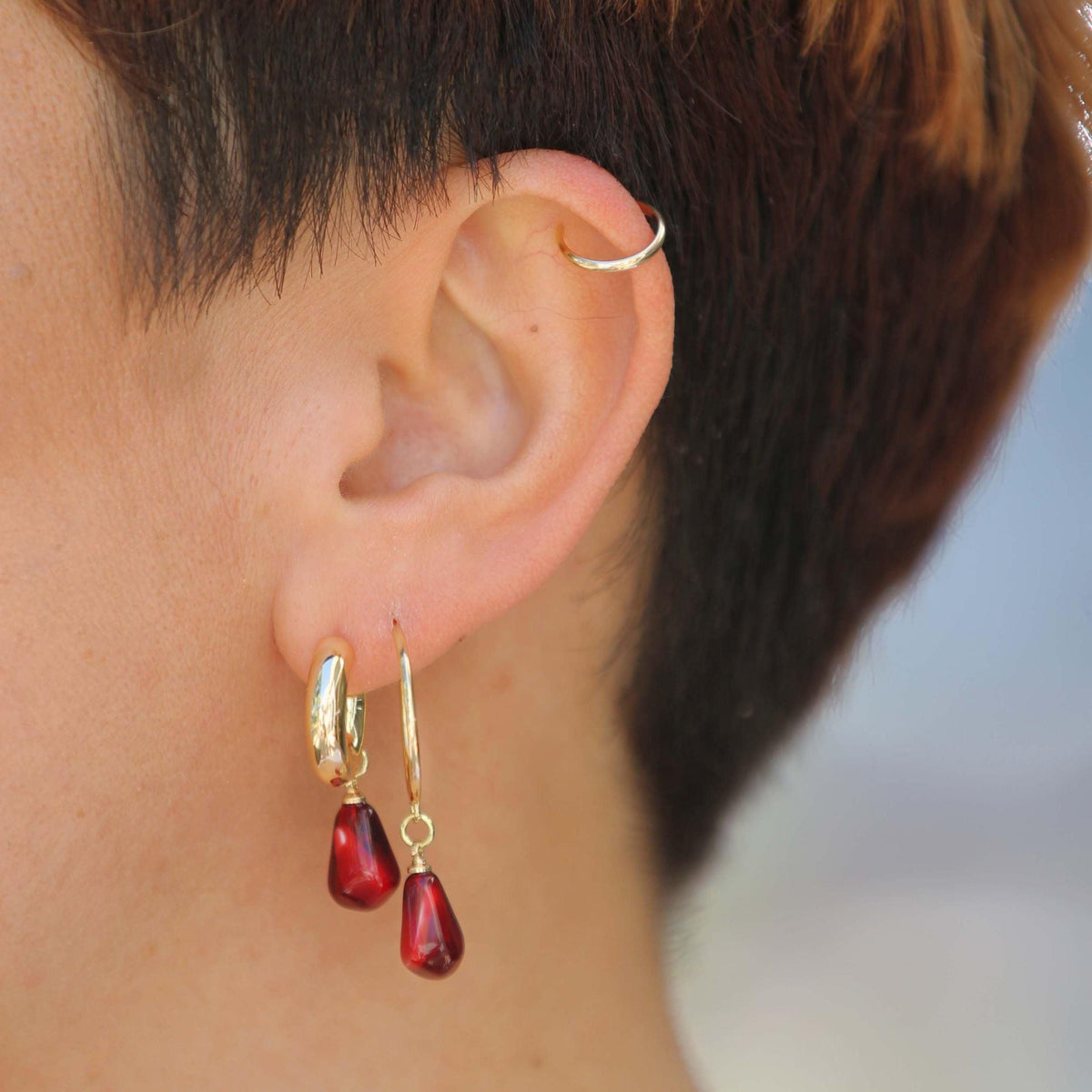 Pomegranate Ear Candy Set