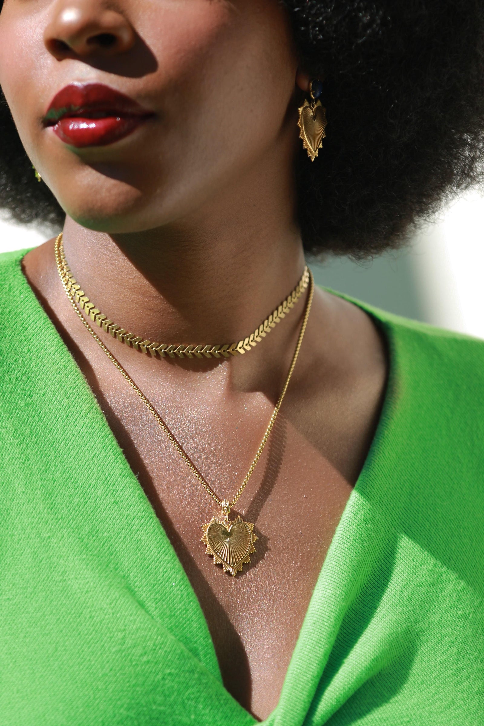 HEART ARROW NECKLACE/CHOKER