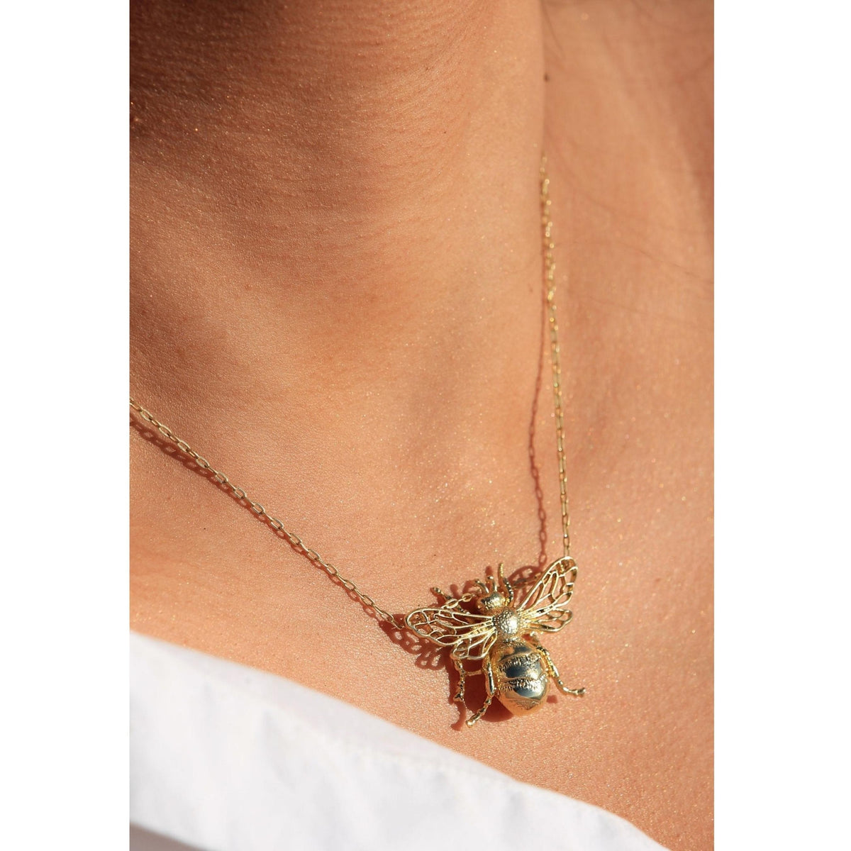GOLD BEE NECKLACE