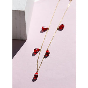 POMEGRANATE SET "NECKLACE + BRACELET + EARRINGS" - TaifJewelry